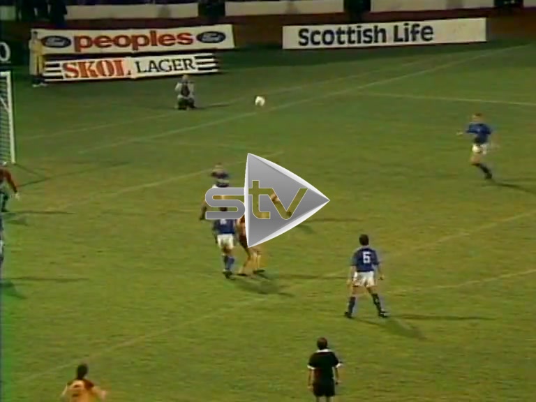Motherwell vs Rangers 1987